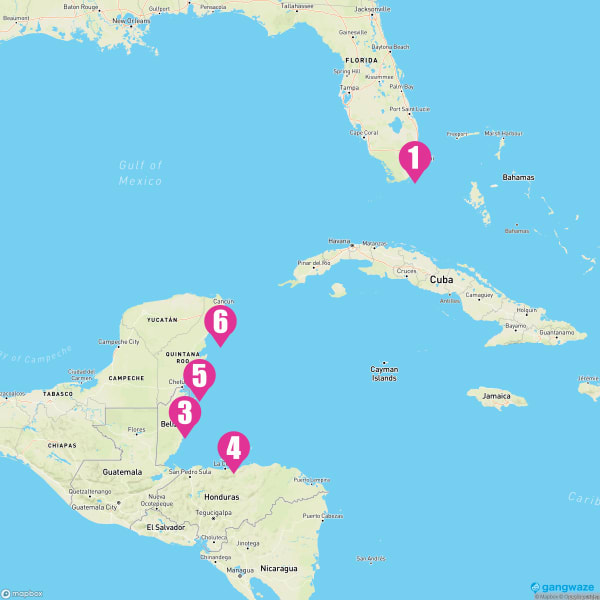 Seven Seas Mariner December 13, 2025 Cruise Itinerary Map