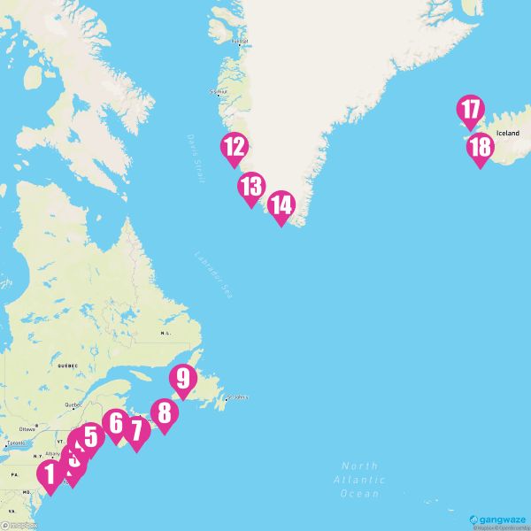 Seven Seas Mariner July 10, 2025 Cruise Itinerary Map