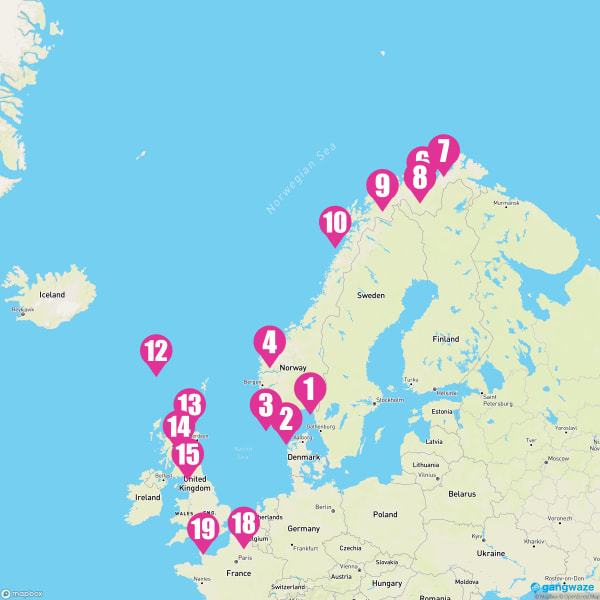 Sirena August 10, 2024 Cruise Itinerary Map