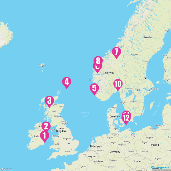 Sirena June 3, 2025 Cruise Itinerary Map