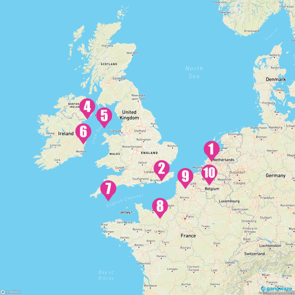 Sirena September 12, 2025 Cruise Itinerary Map