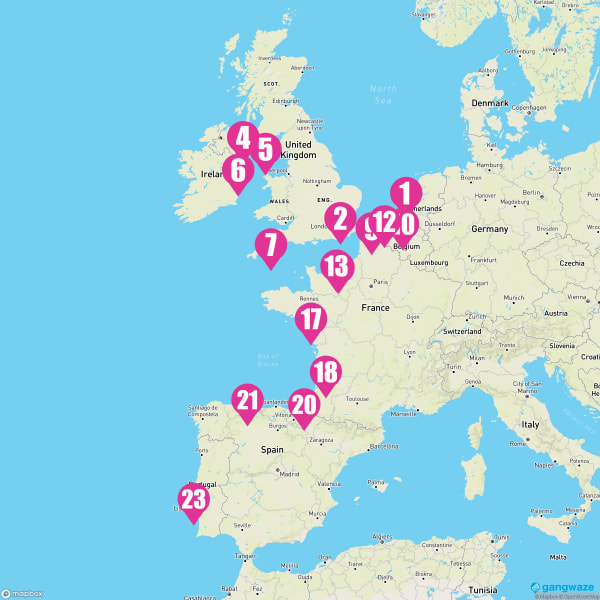 Sirena September 12, 2025 Cruise Itinerary Map