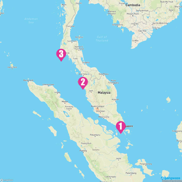 Spectrum of the Seas May 18, 2023 Cruise Itinerary Map