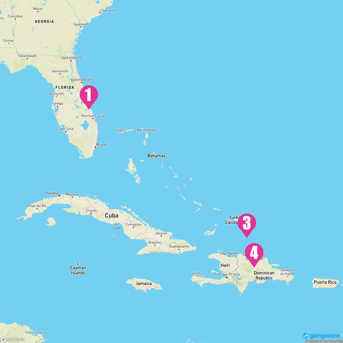 Carnival Freedom December 2, 2024 Cruise & Port Map