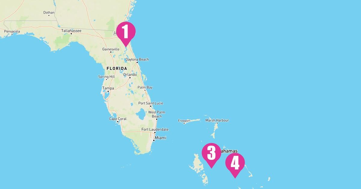 Carnival Elation March 8th, 2025 Cruise Map & Port Info Gangwaze