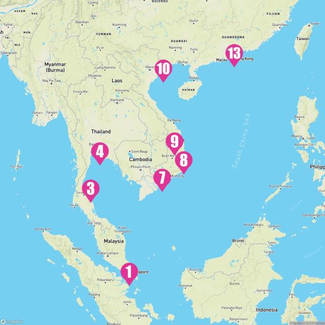 Celebrity Solstice February 6th, 2025 Cruise Map & Port Info