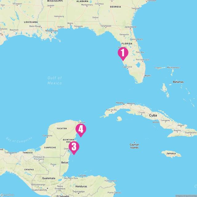 Enchantment of the Seas January 4th, 2025 Cruise Map & Port Info