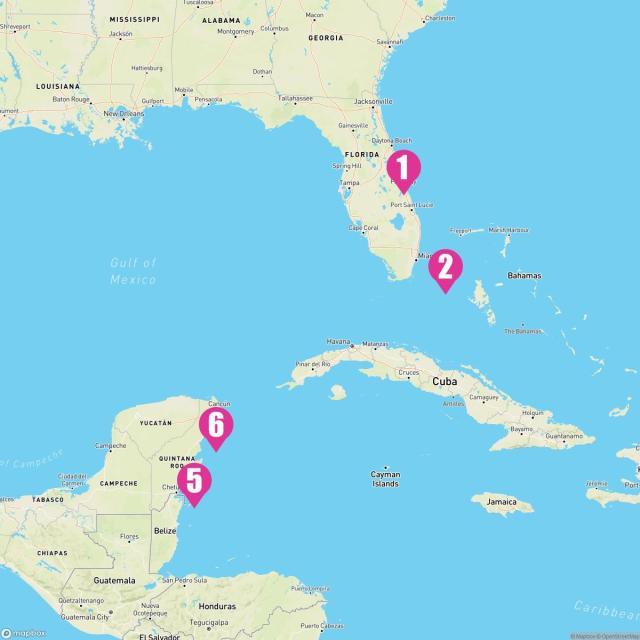 MSC Seashore January 5th, 2025 Cruise Map & Port Info