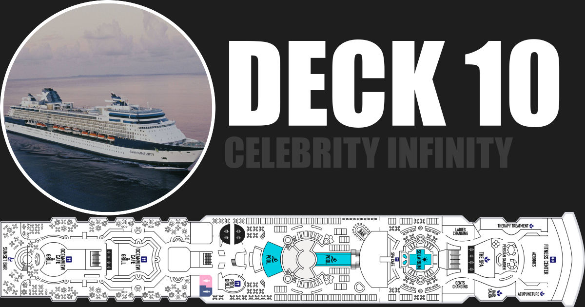 Celebrity Infinity Deck 10 - Cabins & Activities