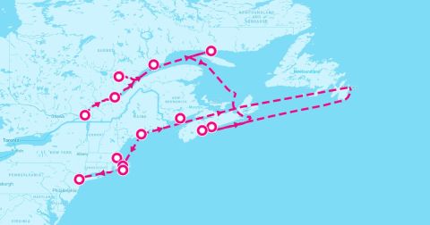 Cruise Cape Cod Canal Cruise Port - 12 Night Canada & New England: Quebec Halifax & Marthas Vineyard (Montreal To New York)
