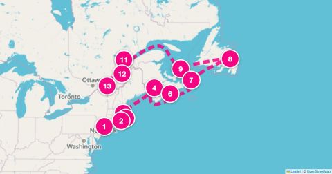 Charlottetown Cruise Port - 12 Night New England & Canada: Boston Halifax & Quebec City (New York To Montreal)