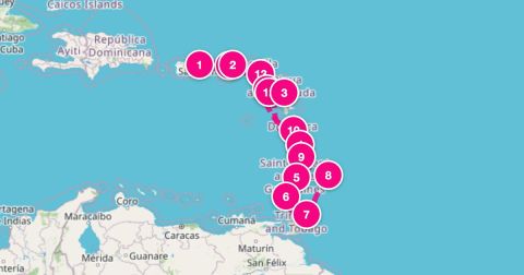 Charlestown Cruise Port - 14 Night Caribbean: San Juan St. Lucia & St. Kitts (San Juan Roundtrip)