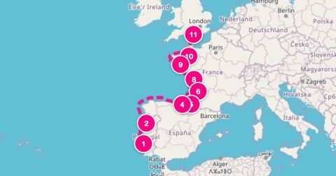 Lorient Cruise Port - 10 Night Portugal Spain & France (Lisbon To Portsmouth)