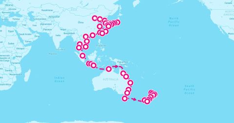 Wellington Cruise Port - 78 Night Japan To New Zealand Grand Voyage (Tokyo To Auckland)