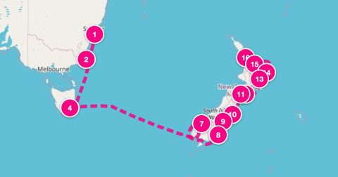 Gisborne Cruise Port - 15 Night Australia & New Zealand (Sydney To Auckland)