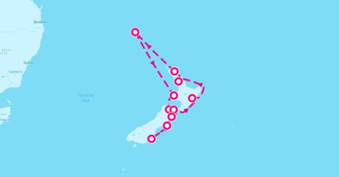 Kaikoura Cruise Port - 14 Night New Zealand Intensive (Auckland Roundtrip)