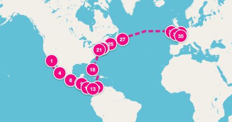 Plymouth Cruise Port - 35 Night Grand Voyage (San Diego To London-Tilbury)