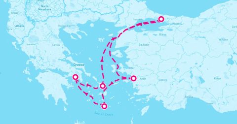 Santorini Cruise Port - 7 Night Greek Isles & Turkey (Athens Roundtrip)