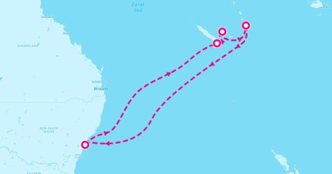 Mystery Island Cruise Port - 9 Night South Pacific (Sydney Roundtrip)