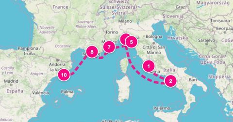 La Spezia Cruise Port - 9 Night Italian Riviera & France (Rome To Barcelona)