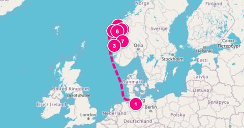 Nordfjordeid Cruise Port - 9 Night Norwegian Fjords (Hamburg Roundtrip)