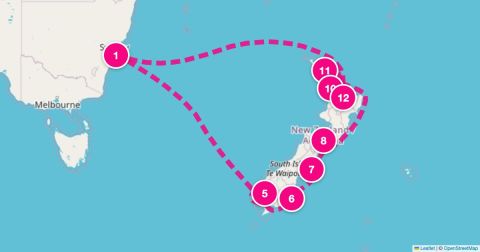 Lyttleton Cruise Port - 15 Night New Zealand (Sydney Roundtrip)