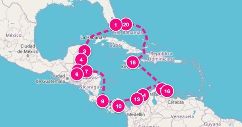 Port Antonio Cruise Port - 20 Night Panama Canal Navigator (Miami Roundtrip)