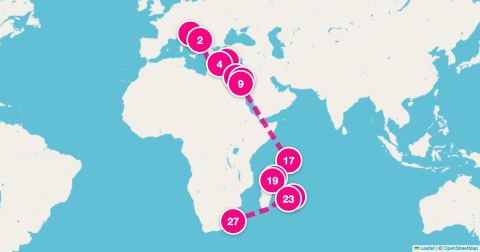 Port Louis Cruise Port - 26 Night Msc Grand Voyages (Venice-Marghera To Durban)