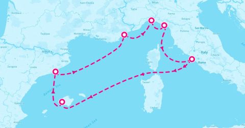 La Spezia Cruise Port - 7 Night Western Mediterranean (Genoa Roundtrip)
