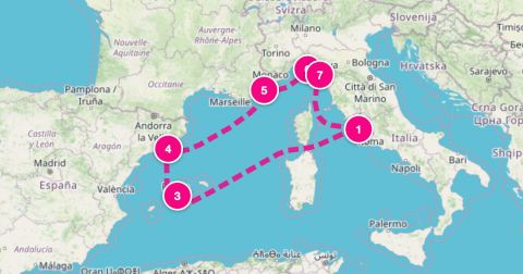 La Spezia Cruise Port - 7 Night Western Mediterranean (Rome Roundtrip)