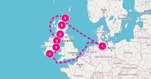 Greenock Cruise Port - 10 Night Northern Europe (Hamburg Roundtrip)