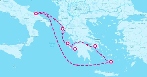 Santorini Cruise Port - 7 Night Eastern Mediterranean (Athens Roundtrip)