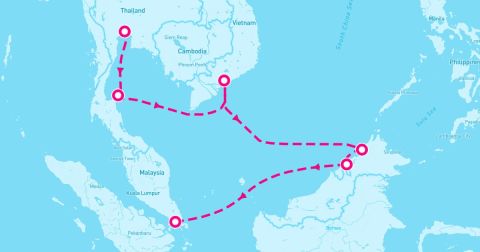 Muara Cruise Port - 10 Night Temples & Tropical Isles (Bangkok To Singapore)