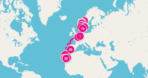 Cruise Romsdalsfjord Cruise Port - 27 Night Norwegian Fjords & Canary Islands Collectors Voyage (Rotterdam To Dover)