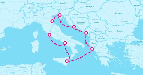 Salerno Cruise Port - 7 Night Mediterranean: Italy Greece & Croatia (Rome To Ravenna)