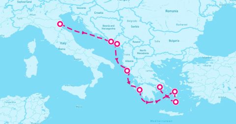 Santorini Cruise Port - 7 Night Greek Isles: Santorini Mykonos & Croatia (Ravenna To Athens)