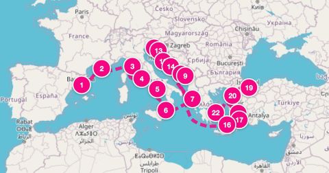 Cruise Dardanelles Cruise Port - 21 Night Mediterranean Explorer Collectors Voyage (Barcelona To Athens)