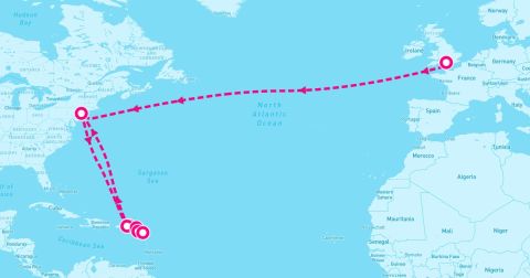 Falmouth Harbour Cruise Port - Transatlantic Crossing And Eastern Caribbean