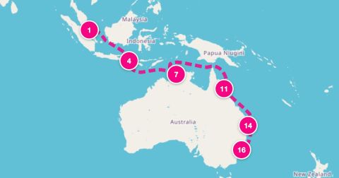 Lombok Island Cruise Port - 15 Night Asia & Australia (Singapore To Sydney)