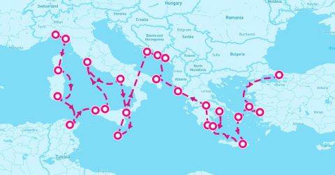 Giardini Di Naxos Cruise Port - 29 Night Mediterranean Medley: Italy Greece & Ephesus (Genoa To Istanbul)