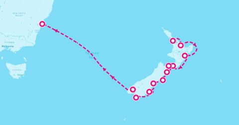Kaikoura Cruise Port - 15 Night World Voyage: New Zealand Explorer (Auckland To Sydney)