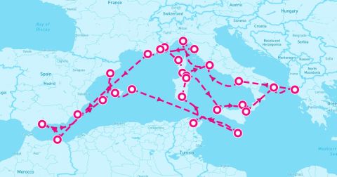 Melilla Cruise Port - 30 Night Mediterranean Magic & Tyrrhenian Treasures (Monte Carlo To Rome)