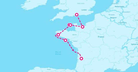 Belle-Ile Cruise Port - 7 Night Yachting The Channel Islands & France (Portsmouth To Bordeaux)