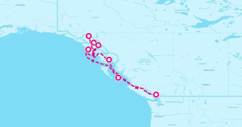 Cruise Endicott Arm & Dawes Glacier Cruise Port - 7 Night Alaska Inside Passage (Vancouver Roundtrip)
