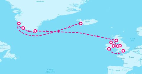 Bangor Cruise Port - 16 Night Iceland & The Isles Odyssey (Reykjavik To Southampton)