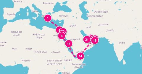 Cruise Gulf Of Oman Cruise Port - 21 Night Masterpieces Of Petra (Athens To Dubai)