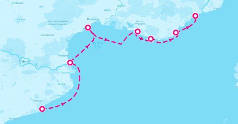 Port Vendres Cruise Port - 7 Night France: Marseille Nice & St. Tropez (Barcelona To Nice)