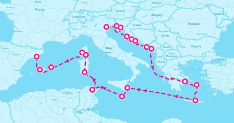 Sibenik Cruise Port - 21 Night Italy & Spain: Dubrovnik Mykonos & Athens (Venice To Barcelona)