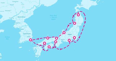 Sakata Cruise Port - 15 Night Japan Intensive: Busan Kobe & Tokyo (Tokyo Roundtrip)