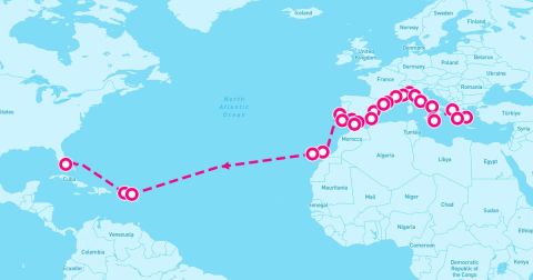 Lanzarote Cruise Port - 38 Night Athens To Miami Grand Voyage (Athens To Miami)